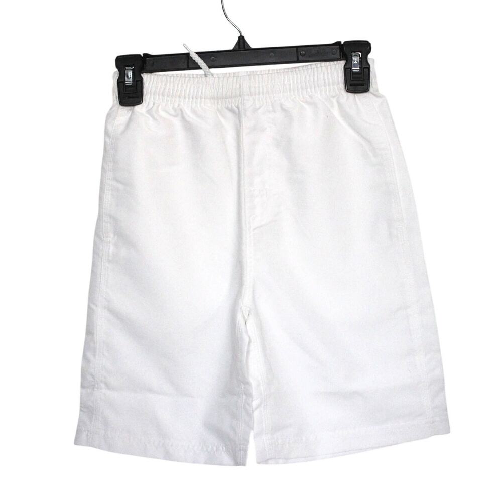 Boast Boys Large Blank Club Shorts White with Drawstring Size L NWT